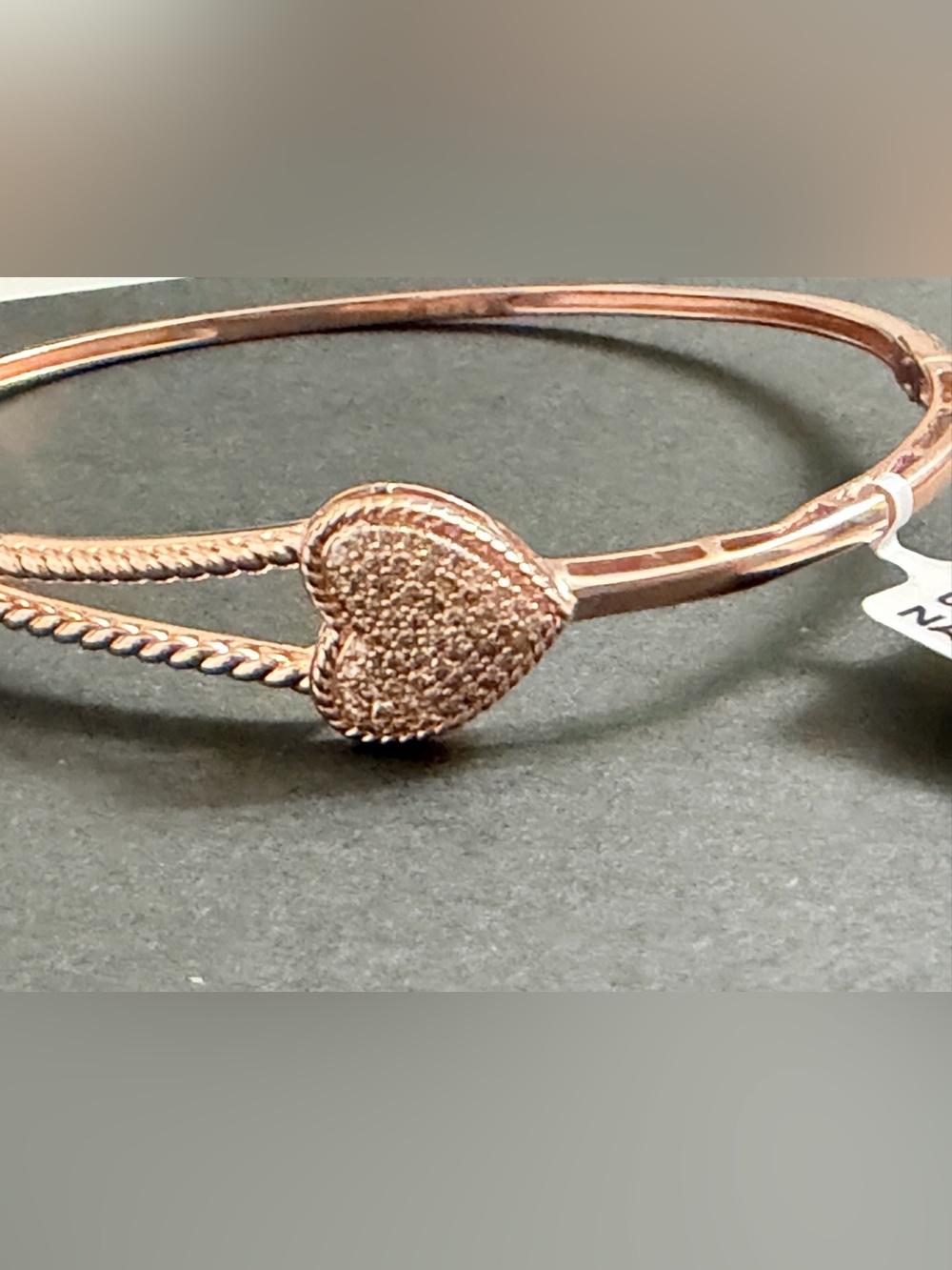 Rose Gold Bangle Natural Diamond 0.3 CTW